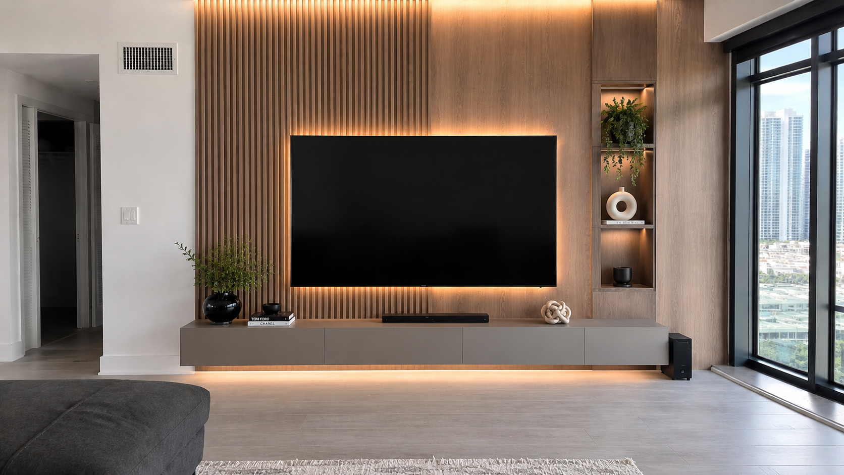 Después — TV montado por Prime Interiors